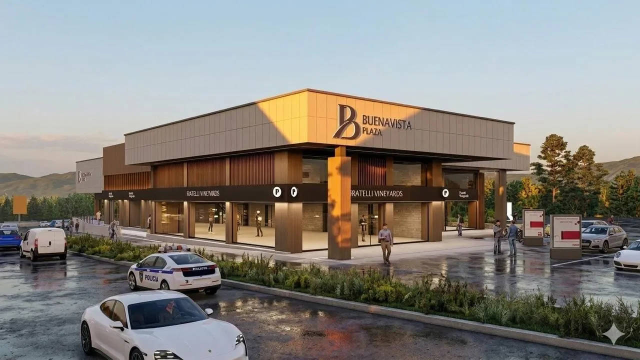 Render de Buena Vista Plaza, Luján de Cuyo, Mendoza