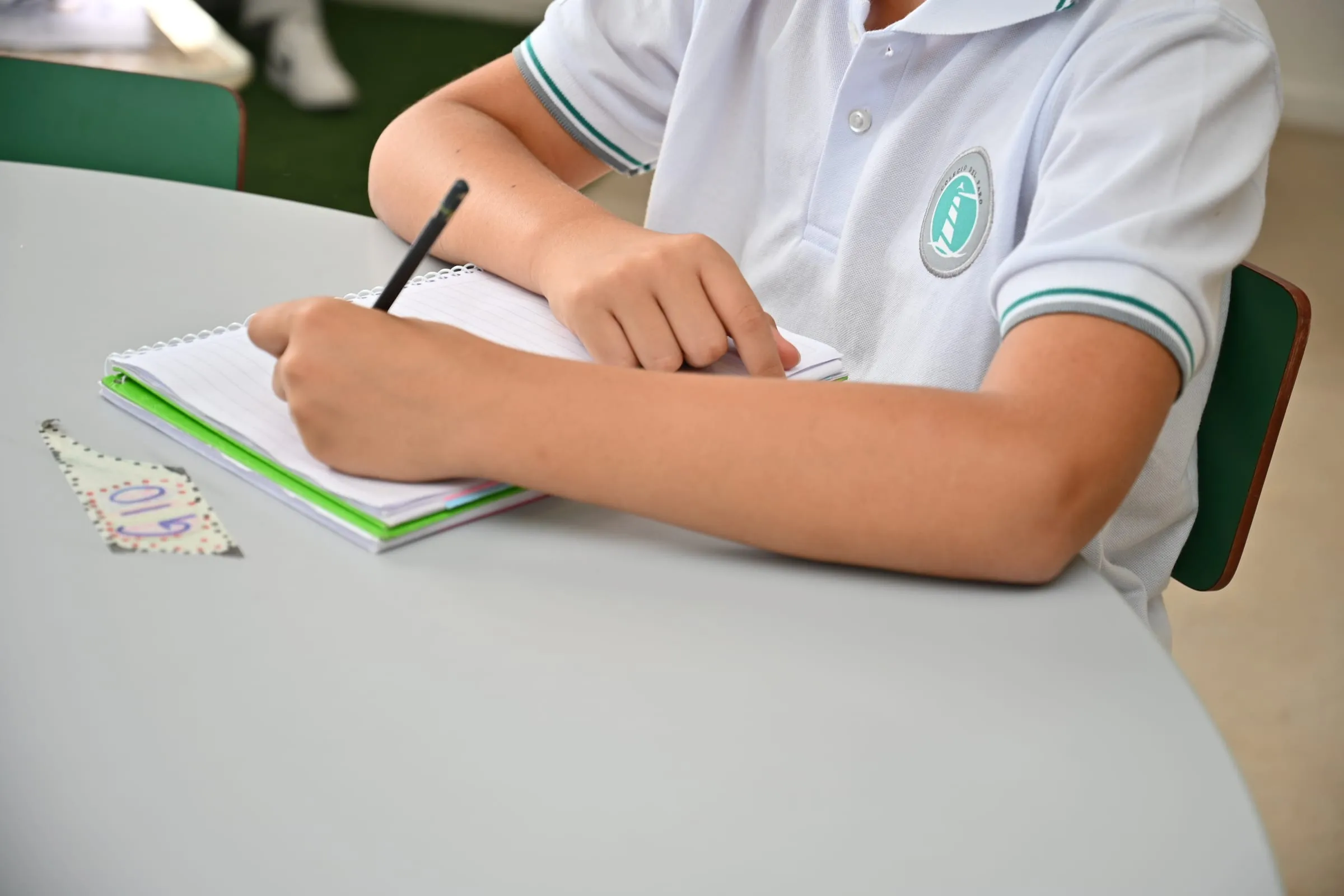 Colegio del Faro: escritura, detalle