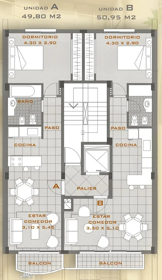 Plano 1 de Torres Rosales